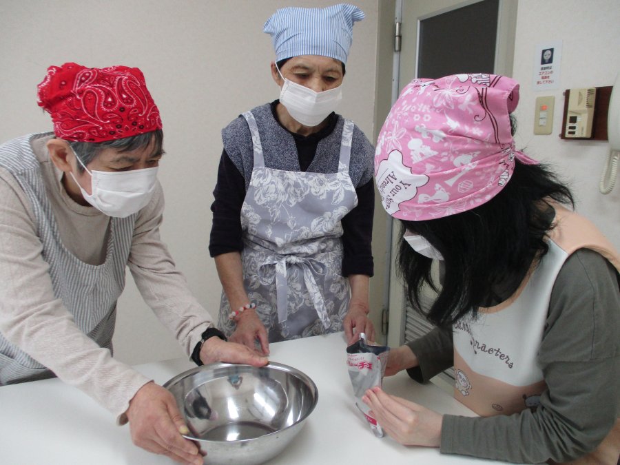 ♪調理体験の様子♪